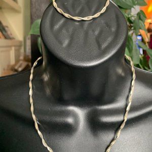 Sterling Necklace & Bracelet Set